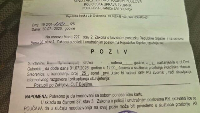 OJT BIJELJINA: Masovna saslušanja Bošnjaka ponovo pred izbore